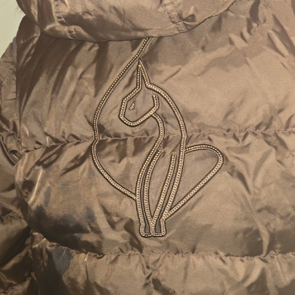 Baby Phat Chocolate Puffer Jacket with Fur Hood - Picture 12 of 14